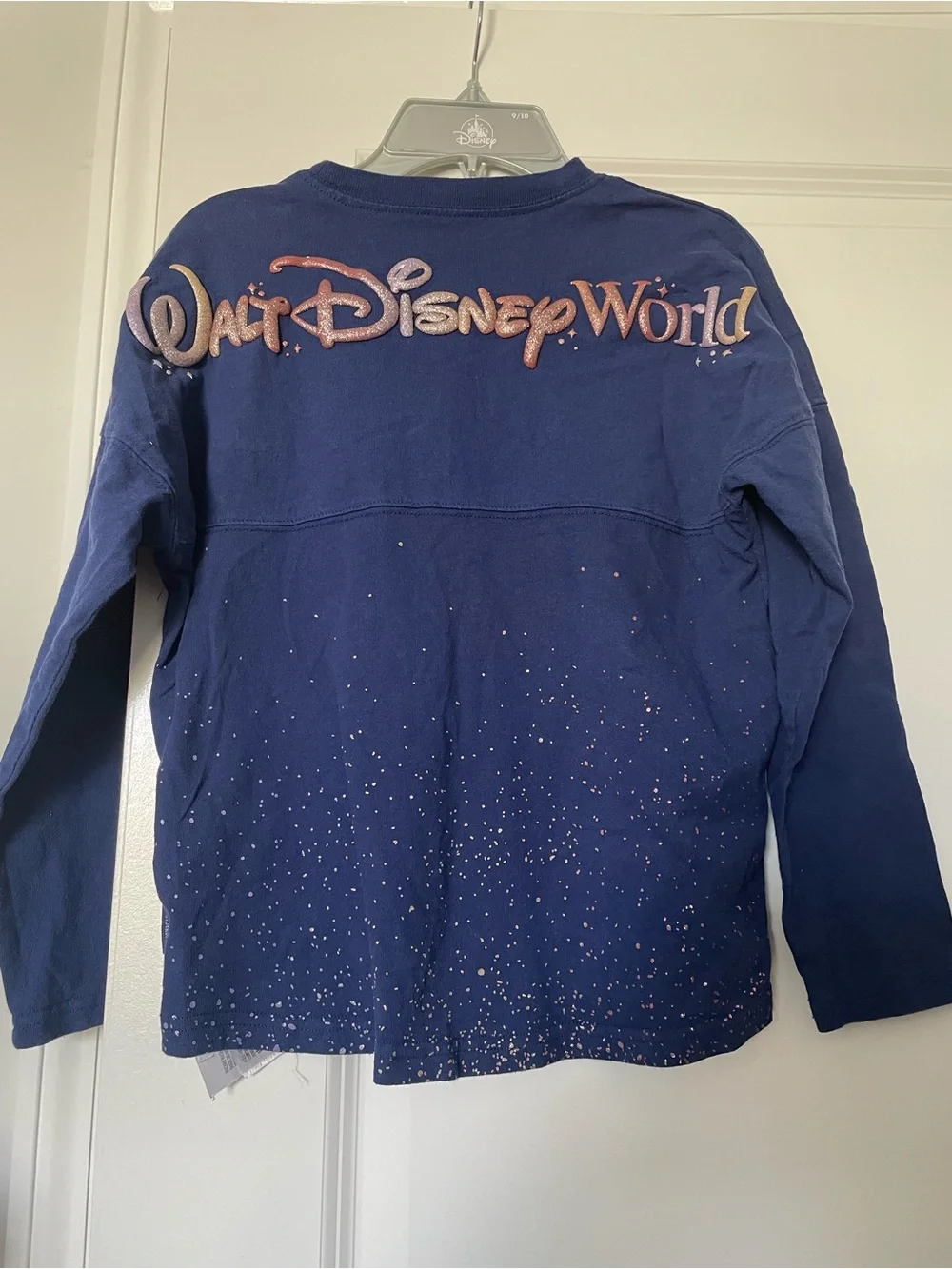 Disney World Kids Spirit Jersey 50th Anniversary Girls L 10-12 Long Sleeve Blue